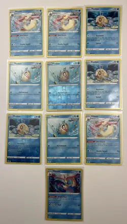 10 Card Lot Of Milotic Feebass Primal Clash Pokemon TCG Reverse Holo Common - Image 1