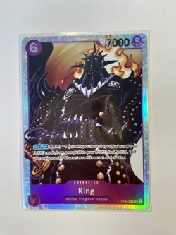 ST04-004 King Super Rare Foil One Piece TCG Card - Image 1