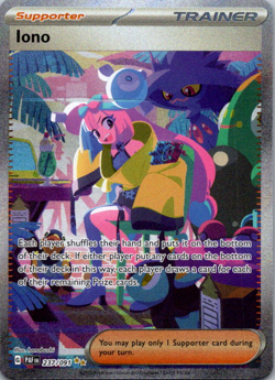 Iono 237/091 - Pokemon TCG Paldean Fates Special Illustration Rare Card NM - Image 1