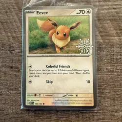 Pokemon Eevee 2025 Advent Calendar Stamped Holiday Promo Card - #133/165 - Image 1