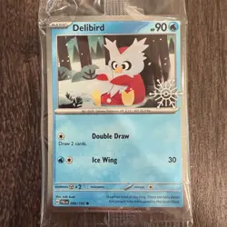 Pokemon Delibird 046/193 Holiday Calendar 2025 Promo Card Stamped (Sealed) - Image 1