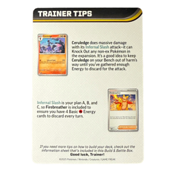 Pokemon Phantasmal Flames Trainer Tips Card + Check List - Mega Charizard NM - Image 2