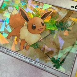 Pokemon TCG Eevee 155/214 Lost Thunder Cracked Ice Holo Card - Image 2