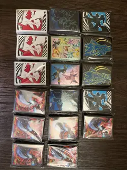 Pokemon ETB/UPC Card Sleeve Lot Of 17 Packs New Sealed - Image 1