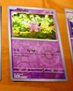 POKEMON FLAMMES OBSIDIENNES CARD REVERSE HOLO CARTE MELOFEE 081/197 FR OBF NM - Image 1