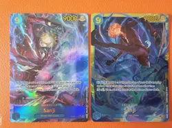One Piece Card Game OP06-119 SEC Sanji Alternate Alt Art + Regular SEC Combo- EN - Image 1