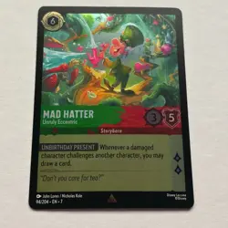 Mad Hatter 94/204 Disney Lorcana Archazia's Island Rare Cold Foil Card NM - Image 1