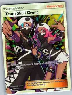 Team Skull Grunt (Full Art) 149/149 SM Base Set - Pokemon Card - NM - Image 1