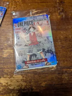 One Piece Monkey.D.Luffy College Basketball US Voyage Promo Card Sealed - Image 1