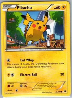 Pikachu 20/108 Non Holo XY - Roaring Skies - Pokemon Card - NM - Image 1