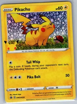 Pikachu - (General Mills) SWSH039 - Pokemon Card - NM - Image 1