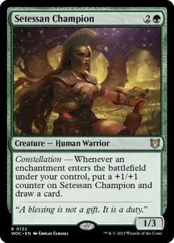 MTG Wilds of Eldraine Commander - Setessan Champion - Image 1
