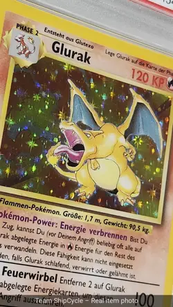 Glurak 4102 PSA 8 Base Set 1st Edition Holo Rare German Pokemon NMMT K G2U - Image 4