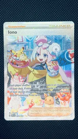 Iono - 269/193 - Pokemon Paldea Evolved Special Illustration Rare NM - Image 1