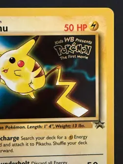 Pikachu (#25) 1999 Pokemon Black Star Movie Promo Stamped #4 - Near Mint - Image 3