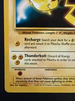 Pikachu (#25) 1999 Pokemon Black Star Movie Promo Stamped #4 - Near Mint - Image 5
