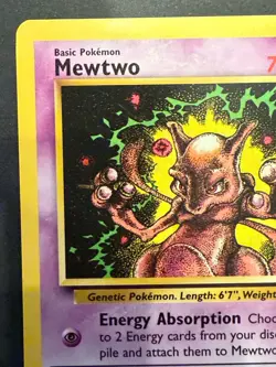 Mewtwo 1999 Pokemon Black Star Movie Promo Stamped #14 - Near Mint - Image 2