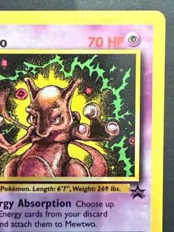 Mewtwo 1999 Pokemon Black Star Movie Promo Stamped #14 - Near Mint - Image 3