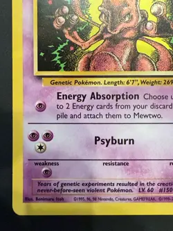 Mewtwo 1999 Pokemon Black Star Movie Promo Stamped #14 - Near Mint - Image 5