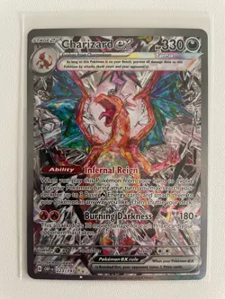 2 Charizard ex 223/197 SIR Obsidian Flames Pokemon TCG Special Illustr Rare NM - Image 2