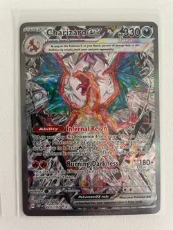 2 Charizard ex 223/197 SIR Obsidian Flames Pokemon TCG Special Illustr Rare NM - Image 3