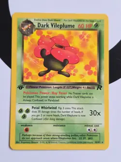 Dark Vileplume 30/82 Team Rocket Regular 1st Edition Pokemon - Image 1