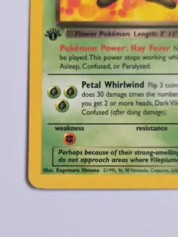 Dark Vileplume 30/82 Team Rocket Regular 1st Edition Pokemon - Image 4