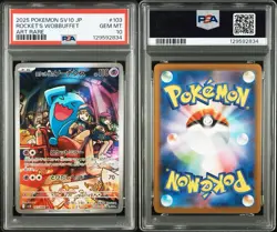 PSA 10 Wobbuffet AR 103 SV10 The Glory of Team Rocket JAPAN Pokemon GEM MINT - Image 5