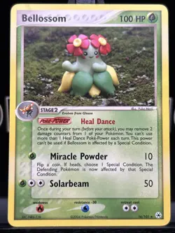 Bellossom 16/101 Hidden Legends Regular Rare Pokemon TCG 2004 NM - Image 3