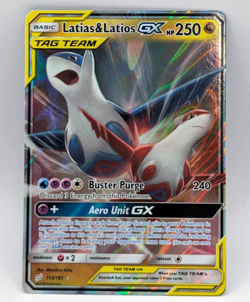 2019 Pokemon Sun Moon Team Up Latias Latios GX Full Art #113/181 NM - Image 1