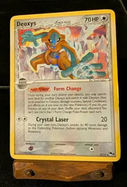 Pokemon Deoxys Holo Rare Card 2/17 Delta Species, Pop Series 4 Promo (SWIRL) - Image 1