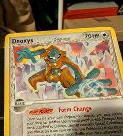 Pokemon Deoxys Holo Rare Card 2/17 Delta Species, Pop Series 4 Promo (SWIRL) - Image 3