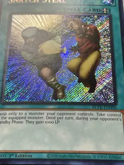 3x Snatch Steal | Secret Rares | BLTR-EN096 | NM | 1st Editions | YuGiOh! - Image 4