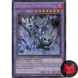 Yugioh Invoked Purgatrio FUEN-EN030 Secret Rare 1st Edition NM - Image 1