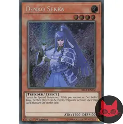 Yugioh Denko Sekka BLLR-EN052 Secret Rare 1st Edition NM - Image 1