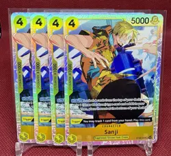 One Piece TCG - Sanji SR Playset (x4) ST29-004 - Starter Deck 29 (Egghead) NM - Image 1