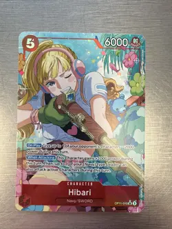 Hibari Alternate Art OP11-010 SR Near Mint One Piece TCG English - Image 1