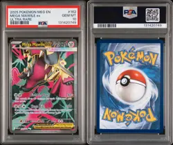 Low Pop 2025 POKEMON MEG EN-MEGA EVOLUTION ULTRA RARE #162 MEGA MAWILE EX PSA 10 - Image 2