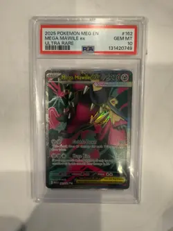 Low Pop 2025 POKEMON MEG EN-MEGA EVOLUTION ULTRA RARE #162 MEGA MAWILE EX PSA 10 - Image 4