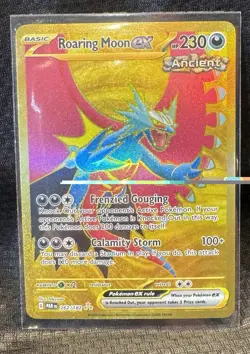 🌑💥 Roaring Moon ex 262/182 - Paradox Rift Gold Hyper Rare 💥🌑 - Image 1