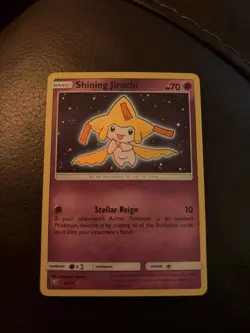 Pokemon TCG Shining Jirachi Holo Rare Card 42/73 Shining Legends Series - Image 1