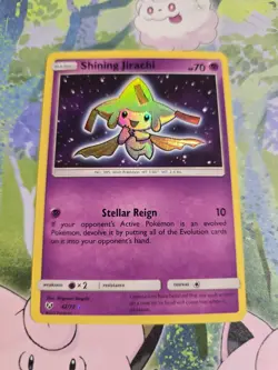 Mint+ Pokemon TCG Shining Jirachi Holo Rare Card 42/73 Shining Legends Series - Image 1