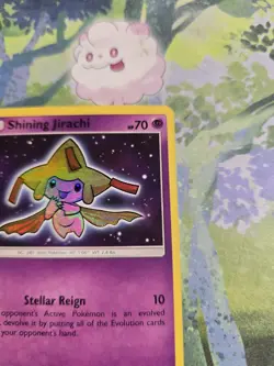 Mint+ Pokemon TCG Shining Jirachi Holo Rare Card 42/73 Shining Legends Series - Image 5