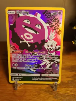 Pokemon TCG Koffing Trainer 243/236, Sm-Cosmic Eclipse, Secret Rare Card - Image 1