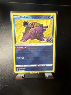 Radiant Blastoise 018/078 Holo Pokemon Go Pokemon Card - Mint - Image 1
