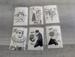 cartes one piece spy family jujutsu card natsukomi stickers comiket rare - Image 1