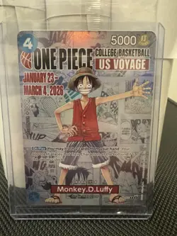 One Piece TCG Monkey D. Luffy College Basketball Promo Card Rutgers (3) posters - Image 1
