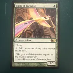 MtG Birds of Paradise: Core Set 2010 (M10) NM ACTUAL PHOTOS - Image 1