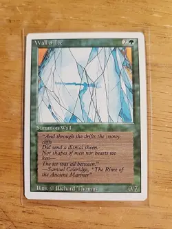 Wall of Ice - Revised - MTG Magic - Uncommon - Green Creature - Image 1
