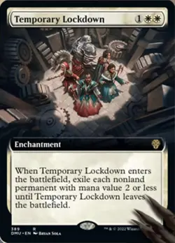 Temporary Lockdown (Extended Art) [Dominaria United] Near Mint - Image 1